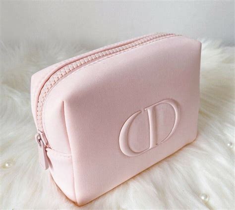 dior pink cosmetic pouch|christian dior makeup pouch.